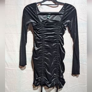 Wild Fable Black Ruched Bodycon Dress